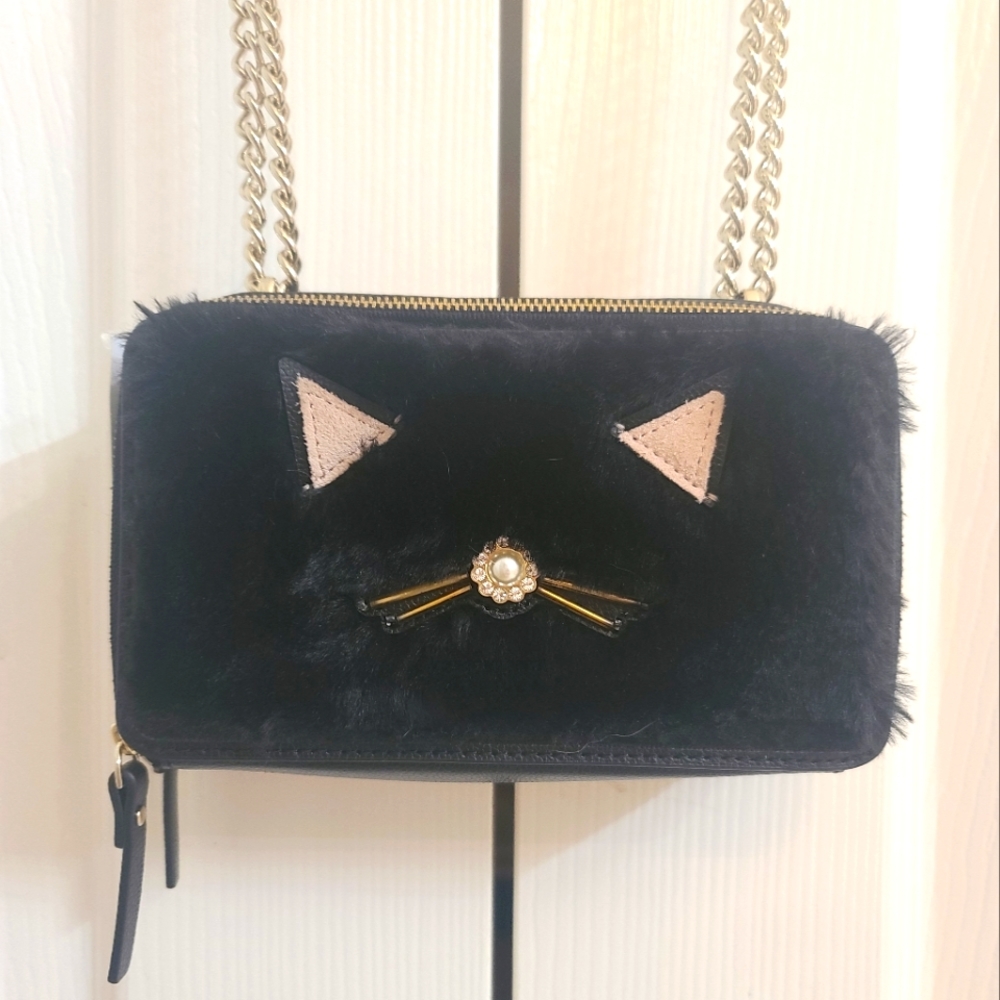 Kate Spade Faux Fur Kitty Purse